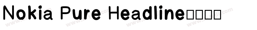 Nokia Pure Headline字体转换